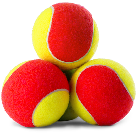 Green Red Tennis Ball (516x523), Png Download