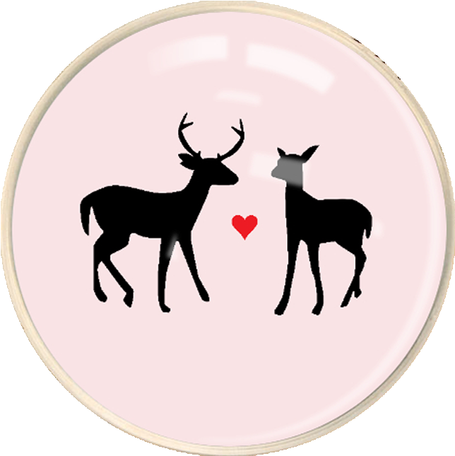 My Dearest Paperweight - Deer Silhouette (1000x988), Png Download