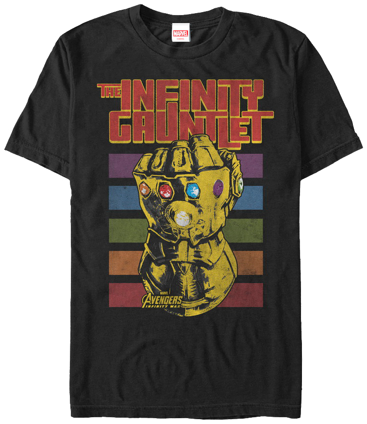 Retro Infinity Gauntlet Marvel Comics T-shirt - T-shirt: Captain America Civil War- Team Cap Trio (756x874), Png Download