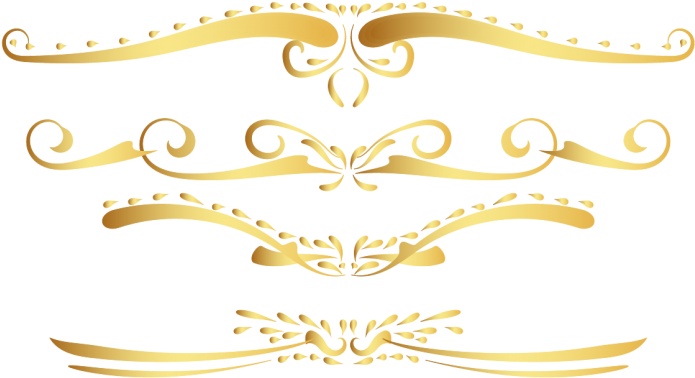Gold Vintage Border Set 2 By Awire - Gold Vintage Border (720x480), Png Download