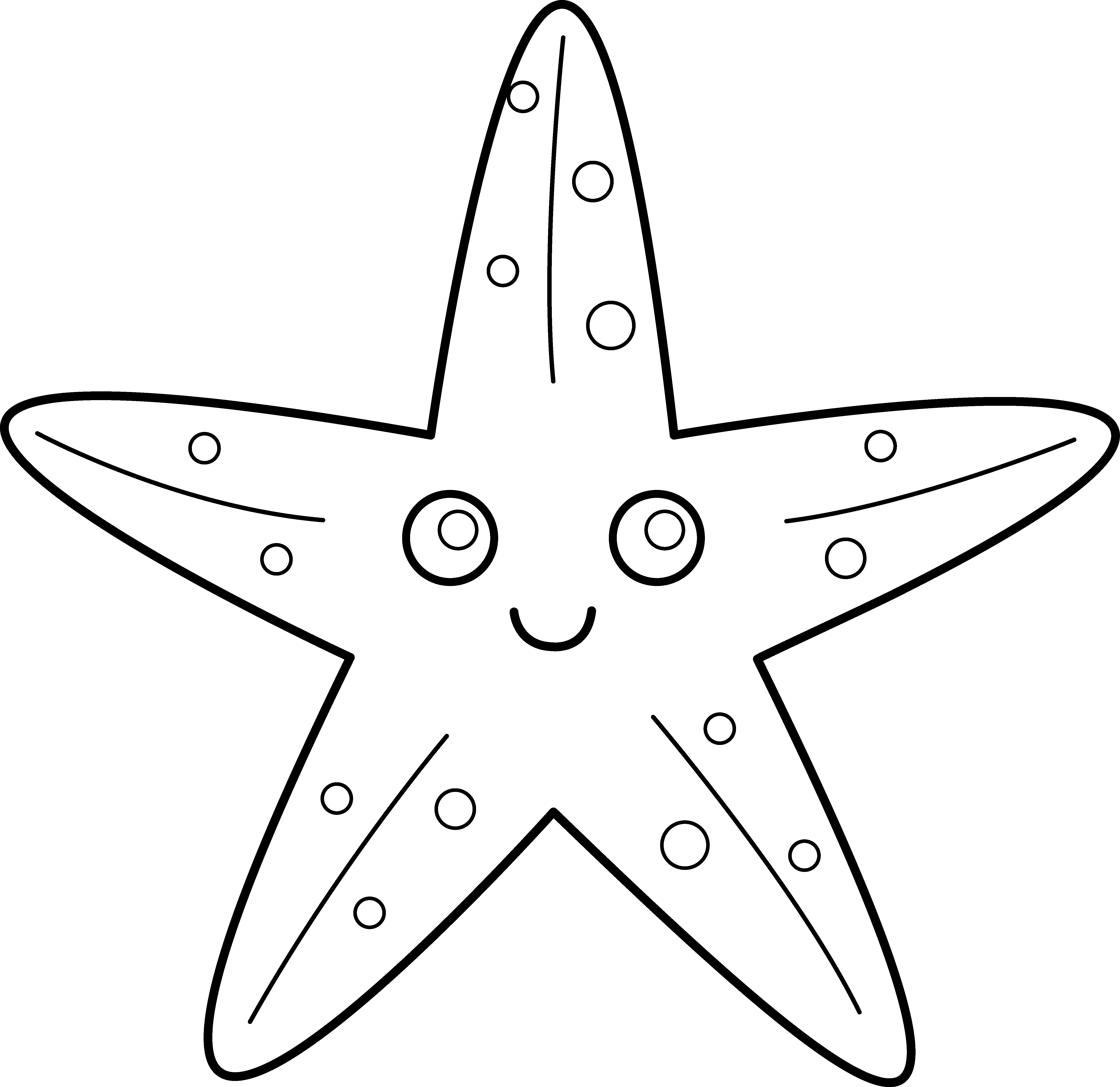 Starfish Clipart Sea Life - Vietnam Flag Icon Png (5364x5205), Png Download