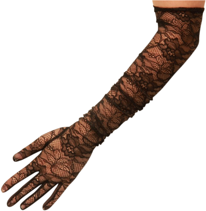 Long Lace Gloves (600x600), Png Download
