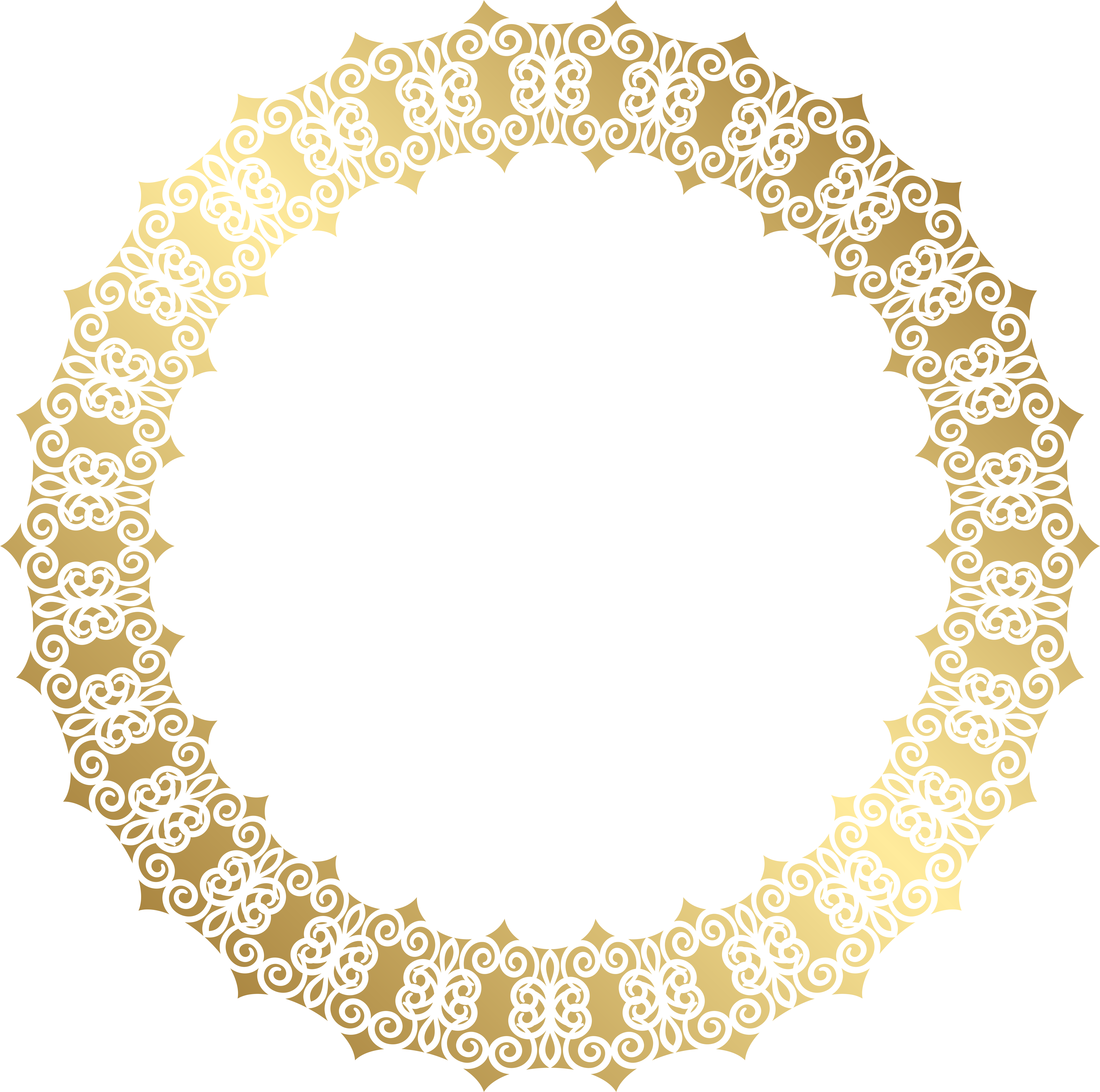 Golden Border Cliparts (8000x7942), Png Download