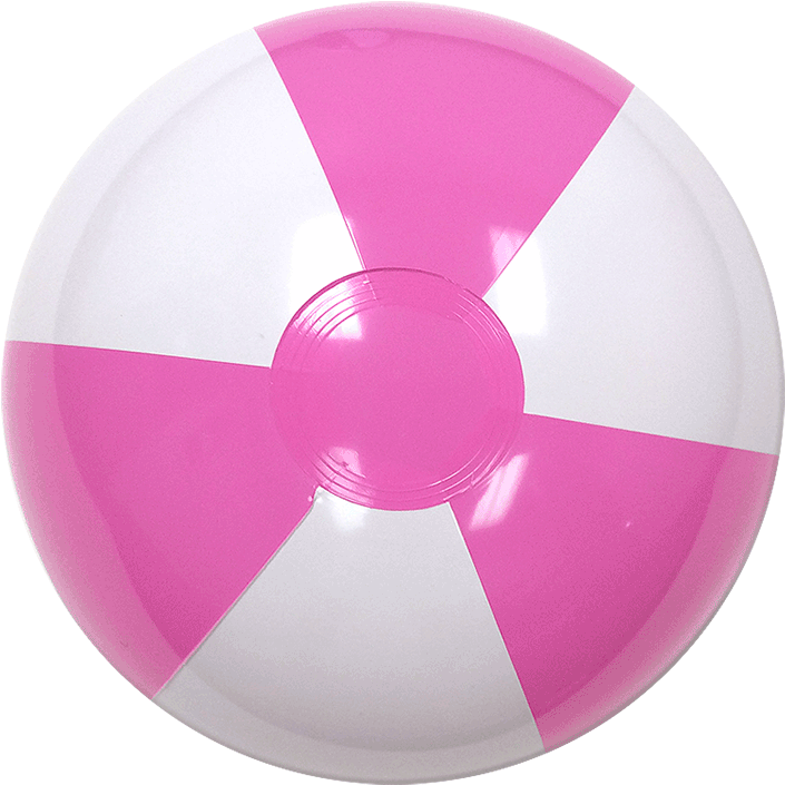 Promotional Pink And White Beachball - Pink And White Beach Balls (750x750), Png Download