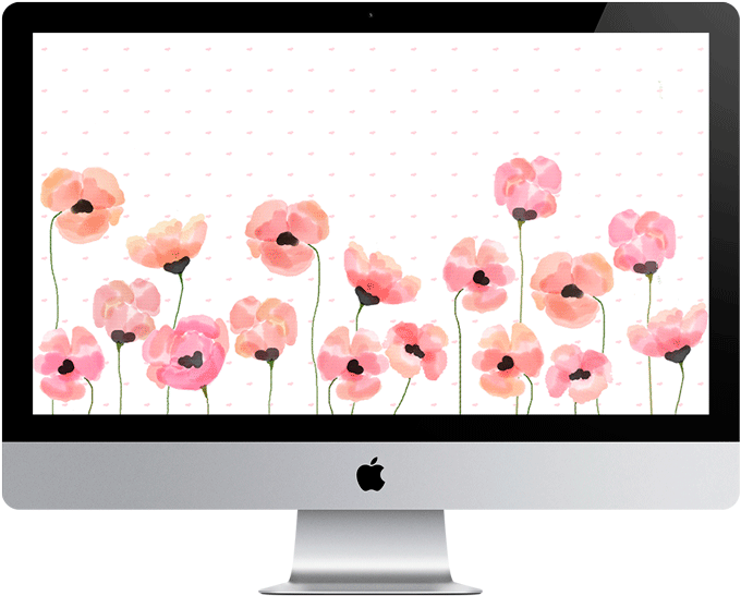 25 Fondos De Escritorio Gratis Para San Valentín - Backgrounds Flowers Watercolor Desktop (730x730), Png Download