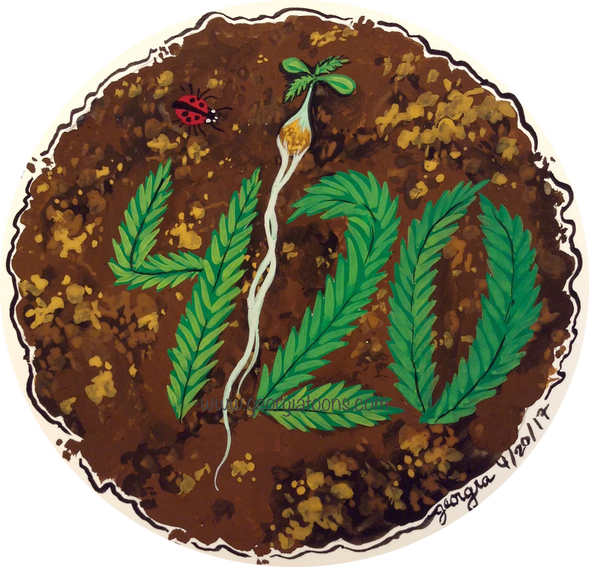 Plant The Seed Of Cannabis Education - Chocolate (589x567), Png Download