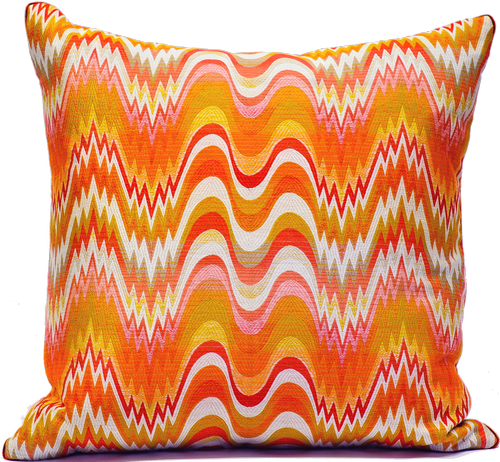 Orangeflamestitch - Kravet Design Fabric 32503.7 Acid Palm Watermelon (500x462), Png Download