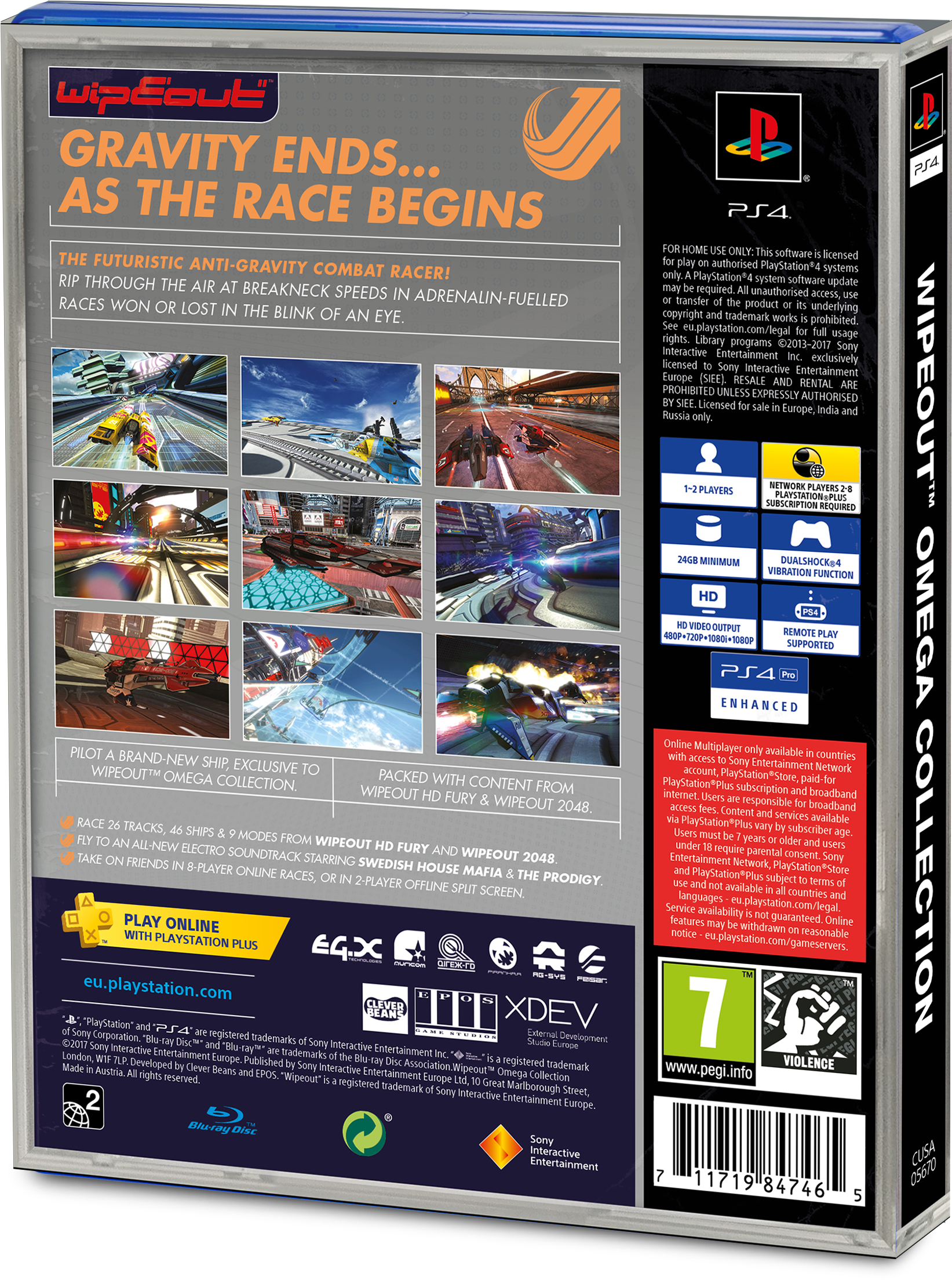 This Is Seemingly Only Available At Select Retailers - Playstation 4 Wipeout Omega Collection (1862x2330), Png Download