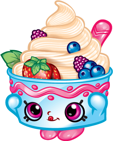 Shopkins Clipart 3 Clipart Station - Shopkins Yo Chi (576x495), Png Download