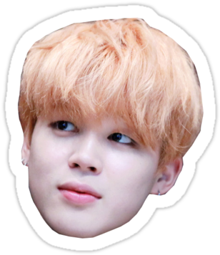 Officially Trash - Bts Jimin Png Face (375x360), Png Download