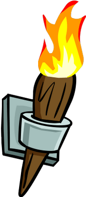 Wall Torch Clipart (400x400), Png Download