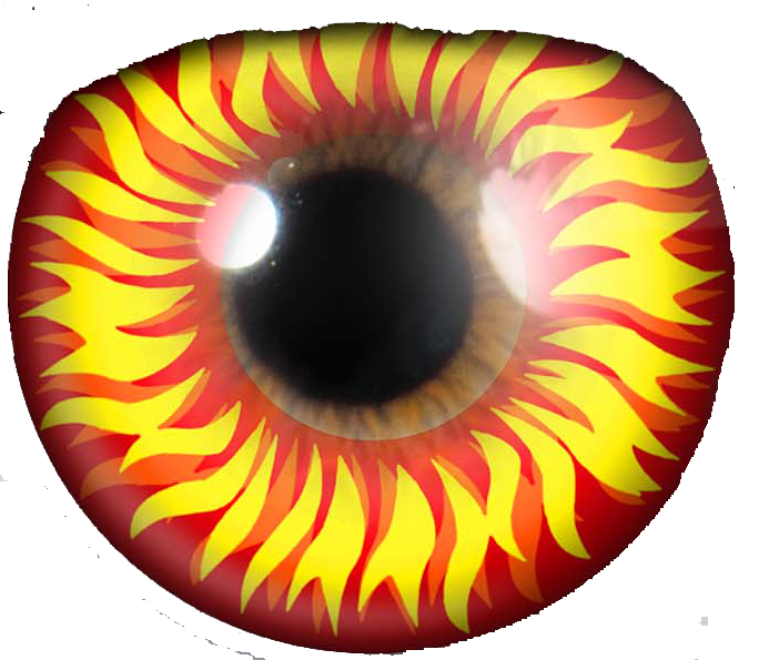 Crazy Wolf Eye - Volturi (684x595), Png Download