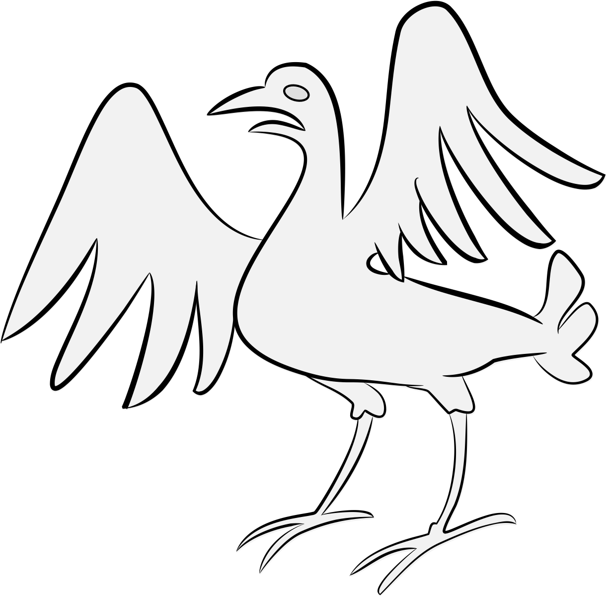 Crow Rising - Seabird (1237x1218), Png Download