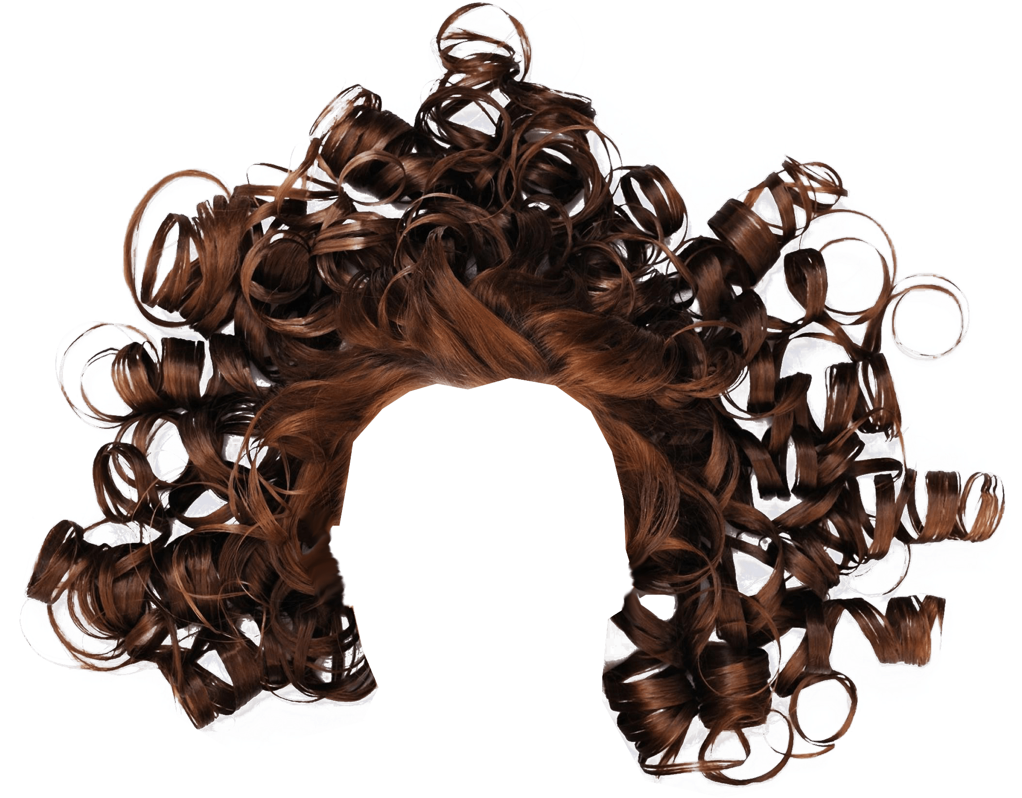 Curly Brown Hair Png (2100x1710), Png Download