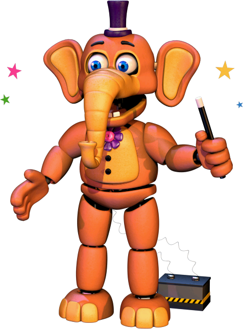 Orville Elephant - Fnaf 6 Orville Elephant (476x644), Png Download