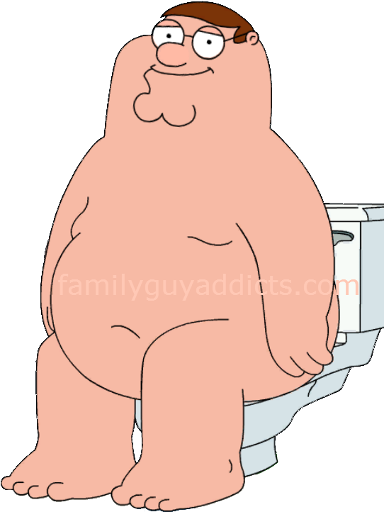 Peter On The Toilet - Peter Griffin On Toilet (550x737), Png Download