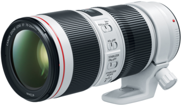 Canon Ef 70-200mm F/4l Is Ii Usm - Ef 70 200mm F4l Is Ii Usm (480x320), Png Download