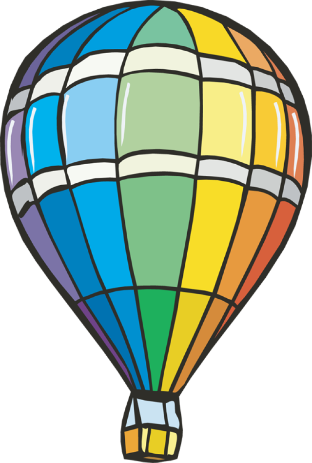 Spice Up Your Design With Free Summer Clip Art - Hot Air Balloon Clipart (640x950), Png Download