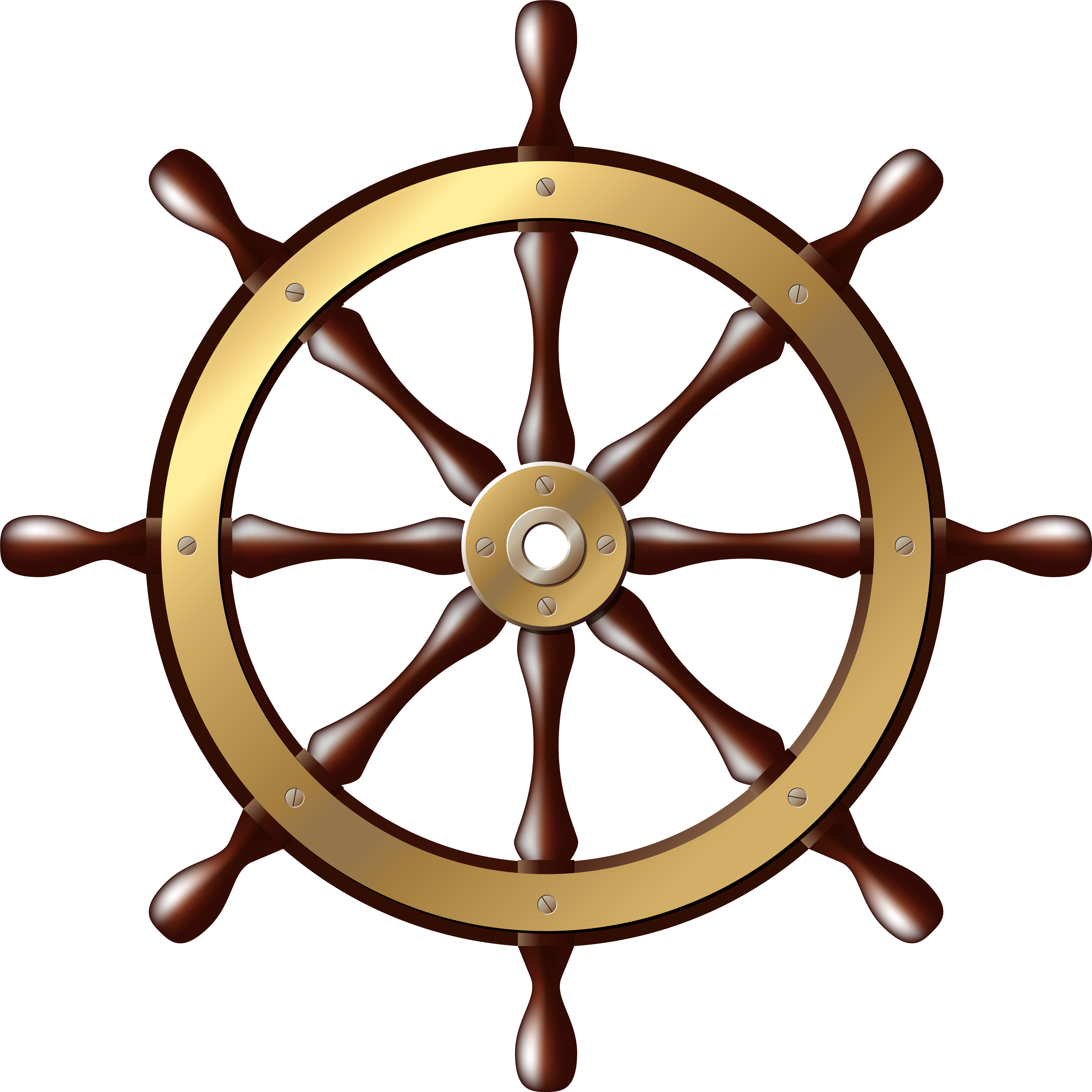 Ship Wheel Png Clip Art (8000x8000), Png Download