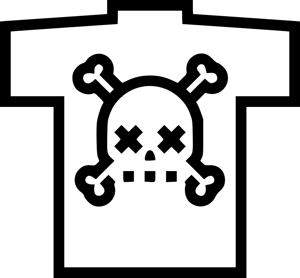 Tshirt Skull Crossbones Comments - Logo (980x910), Png Download
