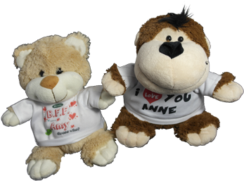 Personalised Soft Toys Printing - Printing (350x350), Png Download