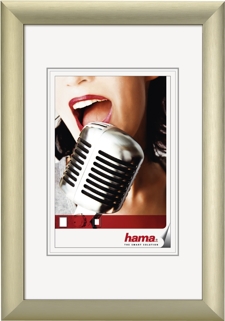 "manhattan" Aluminium Frame, Gold, 50 X 70 Cm - Hama Chicago - Photo Frame - 8x12 In (20x30 Cm) - Aluminium (1100x1100), Png Download