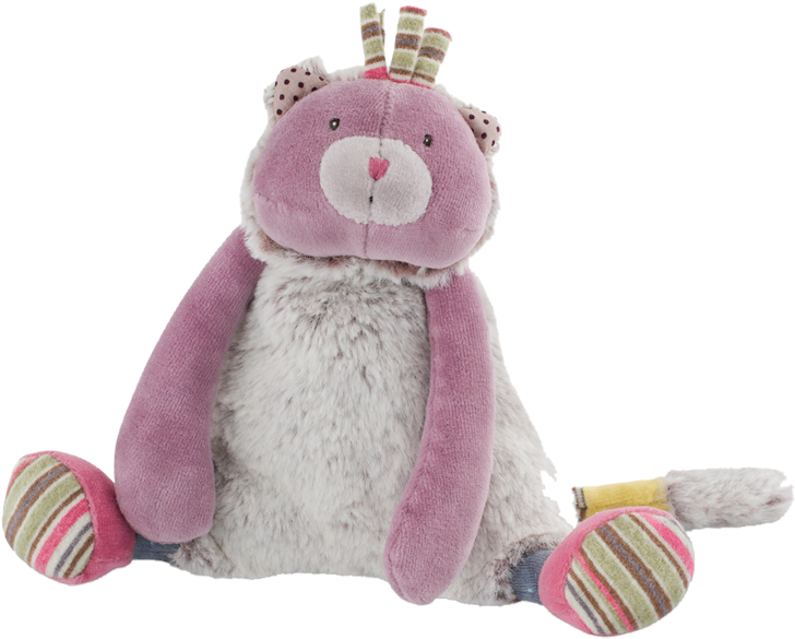 Moulin Roty Les Pachats Purple Cat - Moulin Roty Les Pachats Cat Doll (purple) (900x670), Png Download