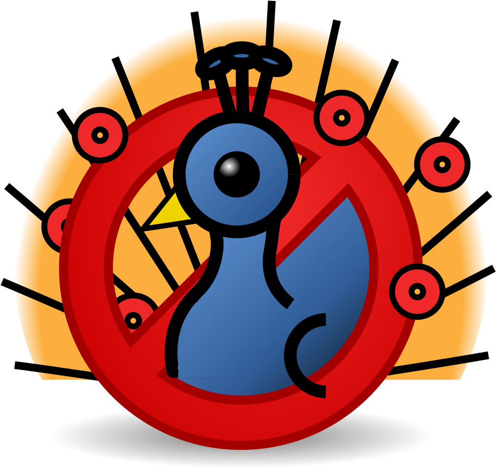 File - No-peacock - Svg - Encyclopedia (1056x1024), Png Download