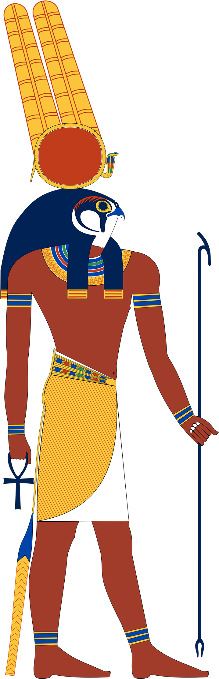Egyptian War God Montu (900x2263), Png Download