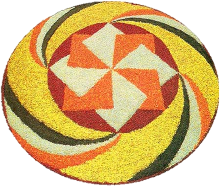 Pookolam Design-3 - Onam Pookalam Design (704x601), Png Download