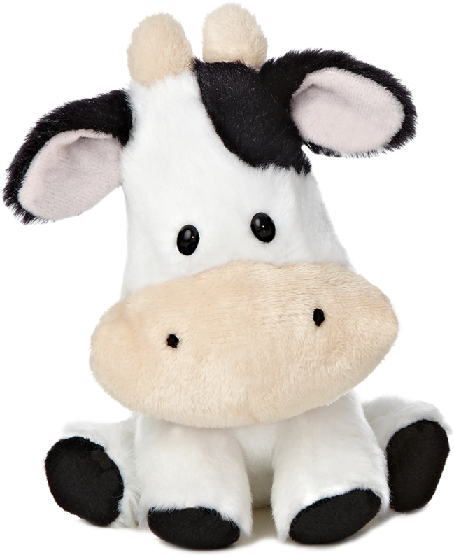Aurora Toys - Stuffed Animal Cow Transperent (800x800), Png Download