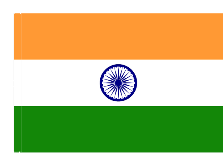 Flag With Carabiners - India Flag (796x541), Png Download
