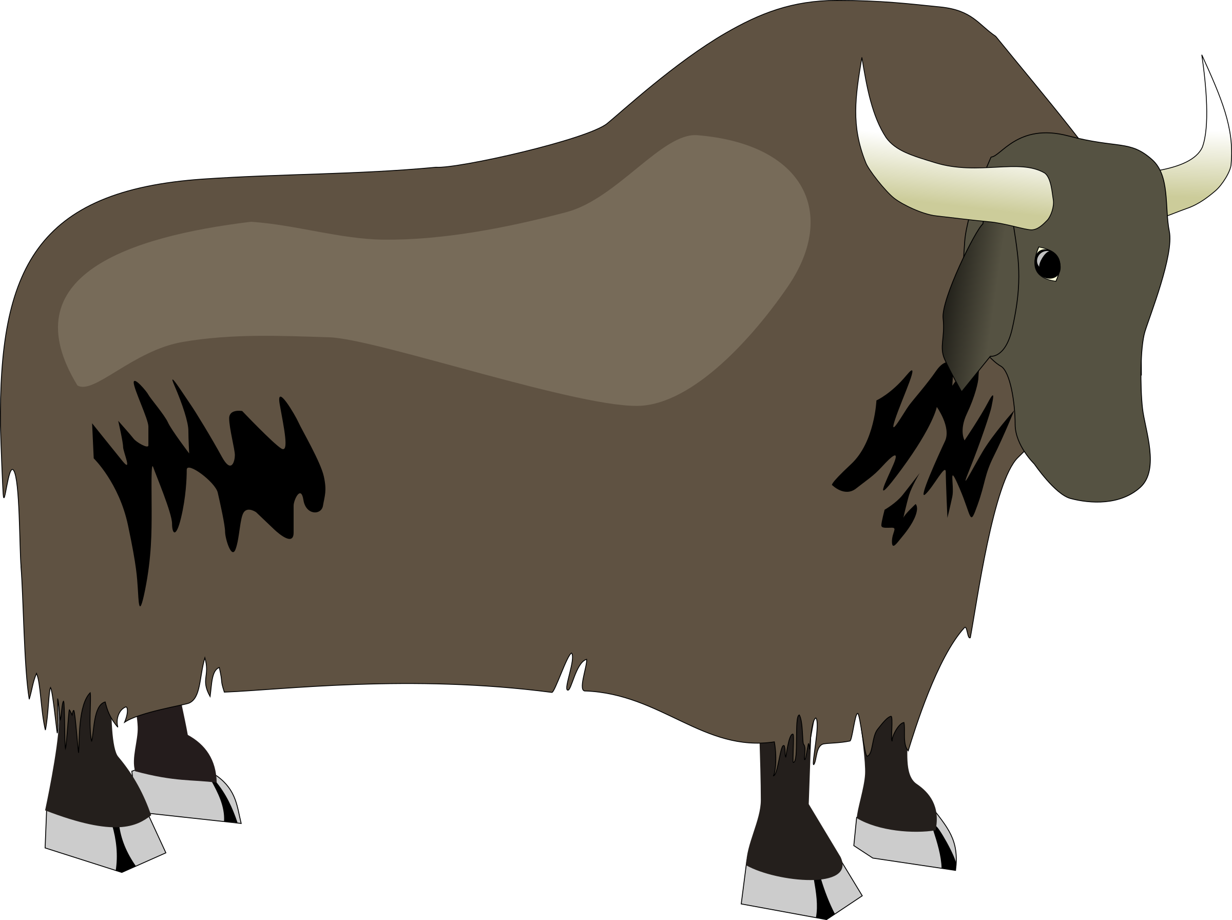 Png Source - Yak Vector Png (2400x1792), Png Download