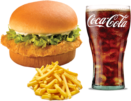 Chicken Patty Burger/ Chicken Patty Meal Combo - Toastmaster 1 Liter Deep Fryer Tm-81df (460x358), Png Download