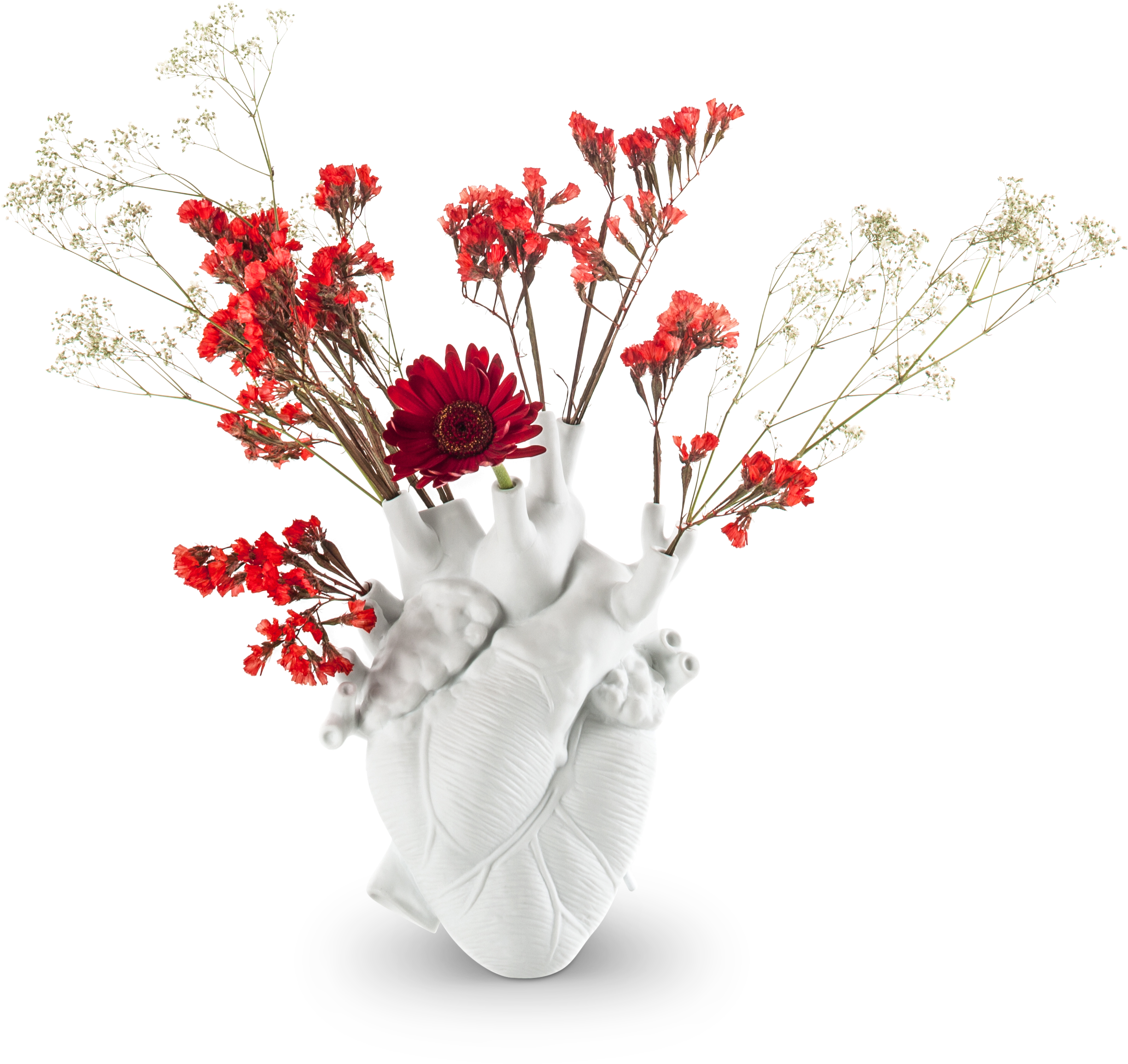 Love Bloom Heart Shaped Vase Seletti - Love In Bloom Vase (2770x2770), Png Download