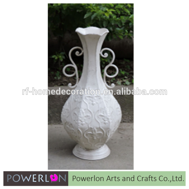Classic Modern Tall Vase With Plate Brass Metal Flower - Vase (640x640), Png Download