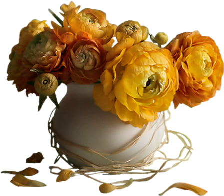 Fleurs - Vazoda Çiçek Png (500x487), Png Download