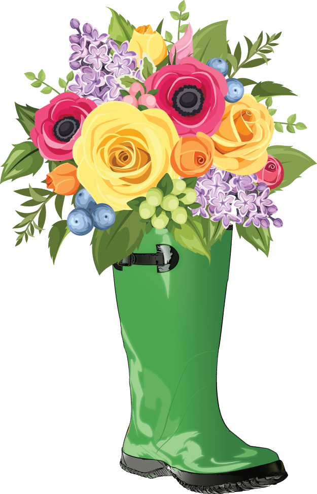 The Gardens - Beautiful Flower Bouquet Elegant (625x972), Png Download