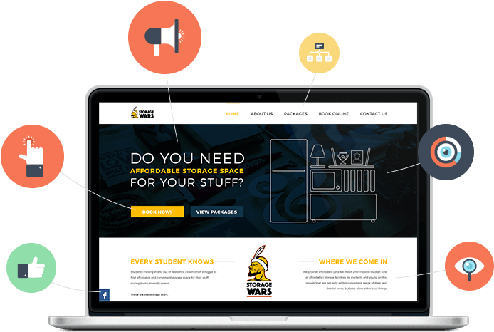 Web Design - Digital Marketing Website Design (715x466), Png Download