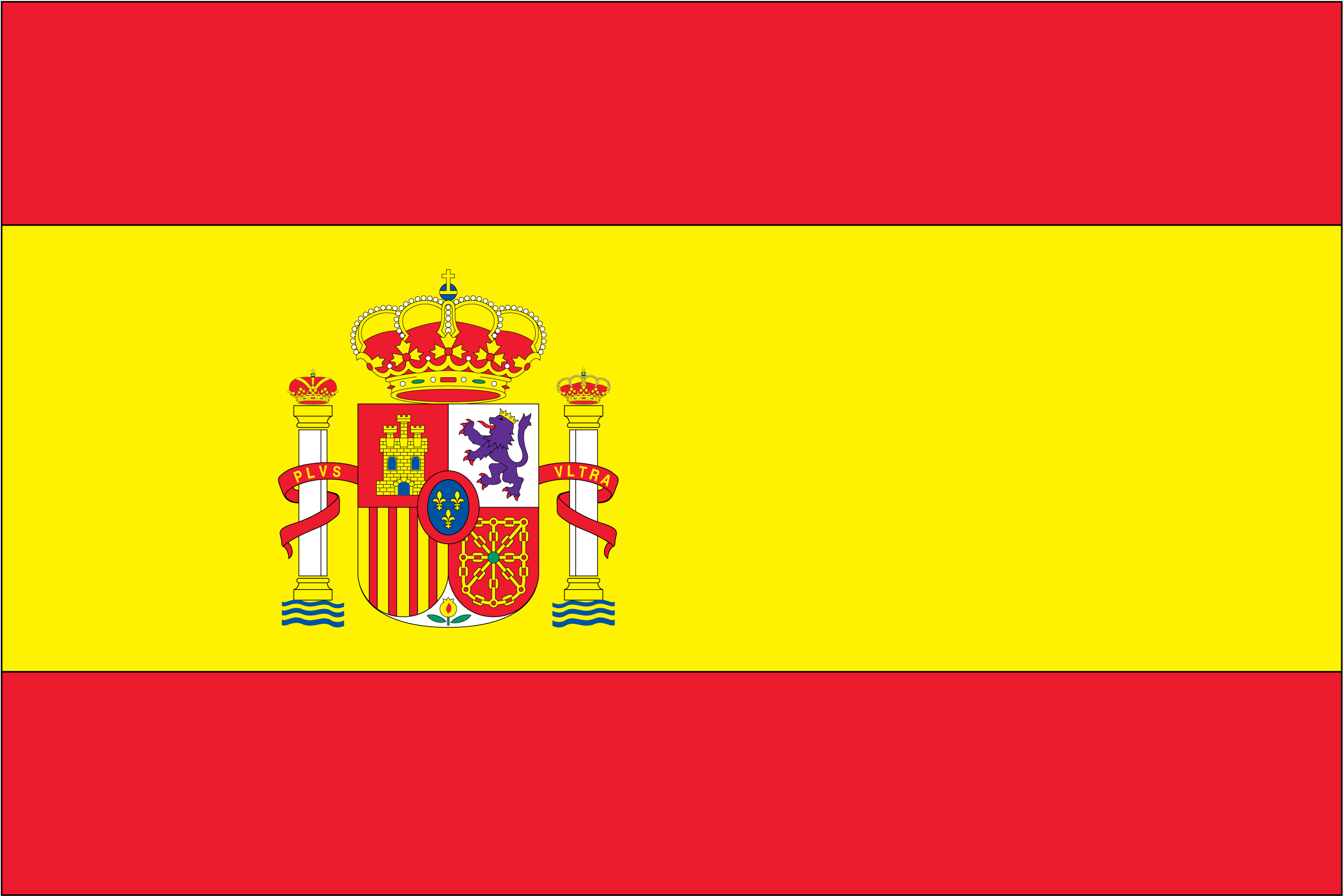 Spain Flag 2 - Spain Flag (2550x1741), Png Download