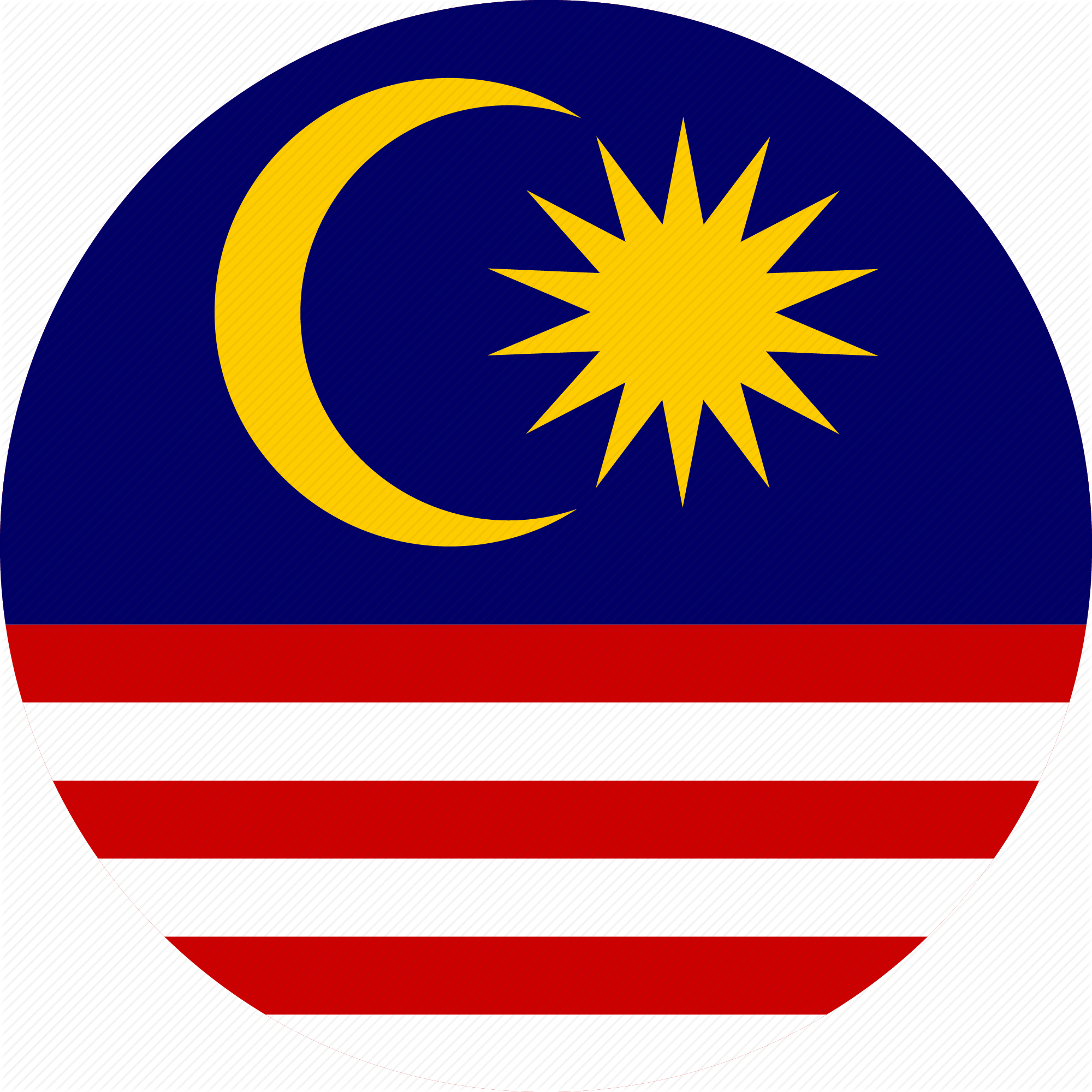 Svg Library Rounded Flat Country Collection By Ujj - Malaysia Round Flag Png (2000x2000), Png Download