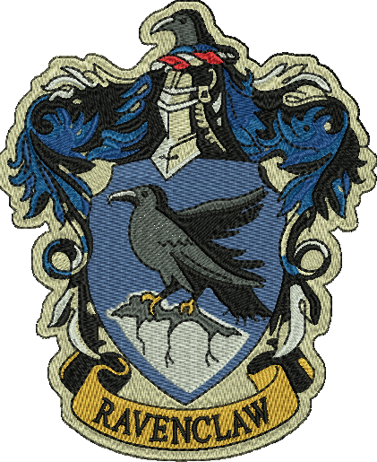 Embroidery Designs Instant Download - Harry Potter - Ravenclaw (distintivo Smaltato) Merchandising (421x515), Png Download