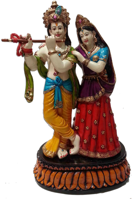 Radhe Krishna Statue - Krishna (700x700), Png Download
