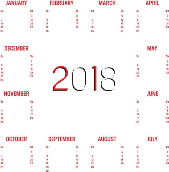Visit - 2018 Calendar High Resolution (591x600), Png Download