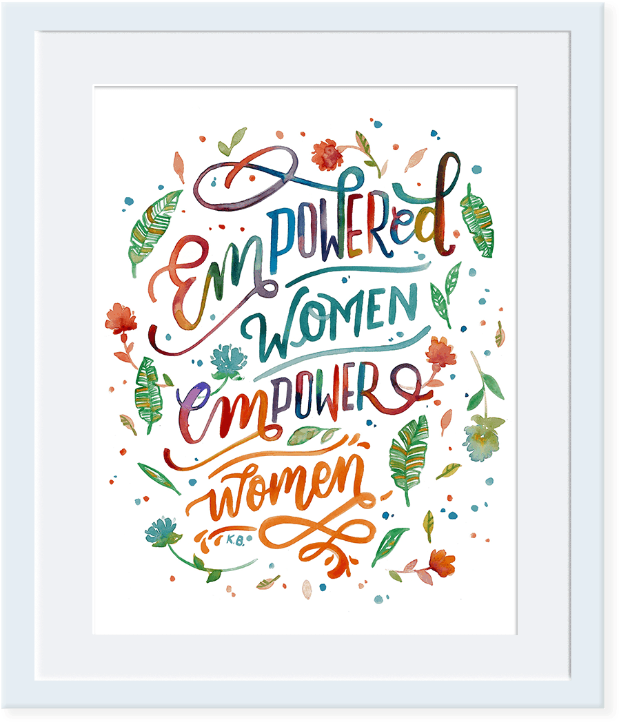 Empowered Women - Calligraphy (1080x1080), Png Download