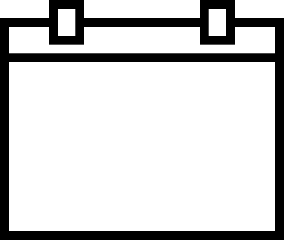 Calendar Empty - - Portable Network Graphics (980x828), Png Download