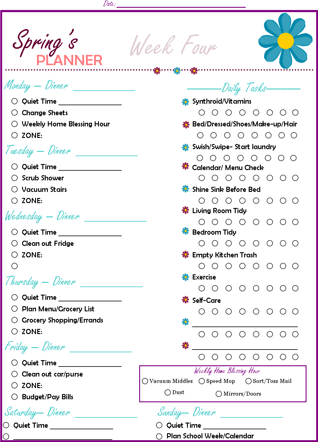 Includes Weekly Chores - Planner Daily For Moms (1050x1469), Png Download