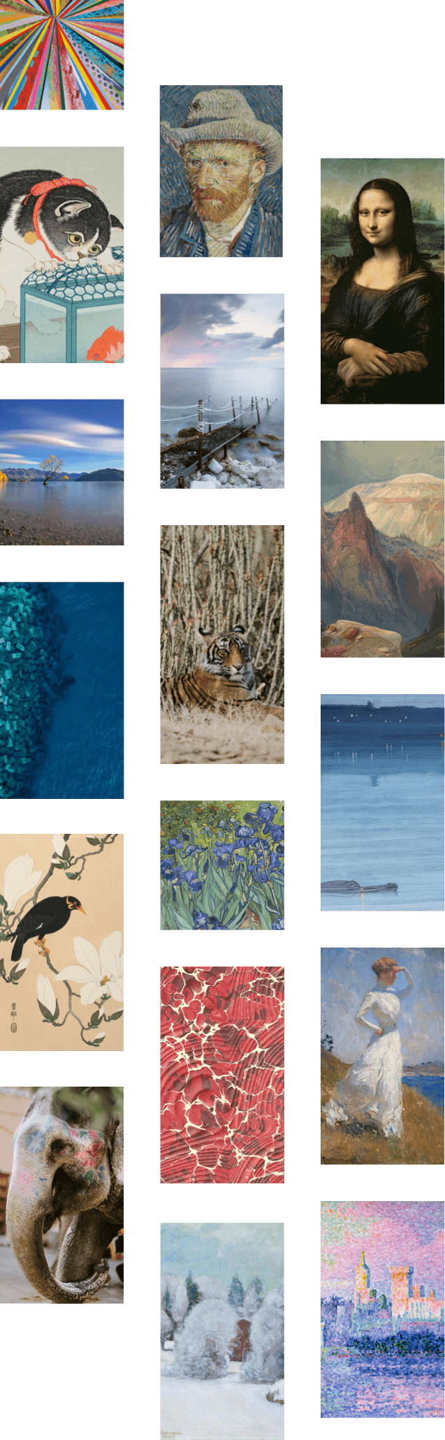 The Meural Membership - Painting (637x2062), Png Download