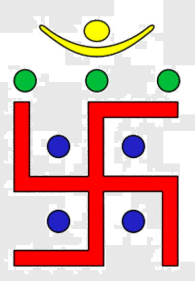 An Ancient Lucky Sign, The Svastika Is One Of The Eight - Jain Symbols (382x550), Png Download