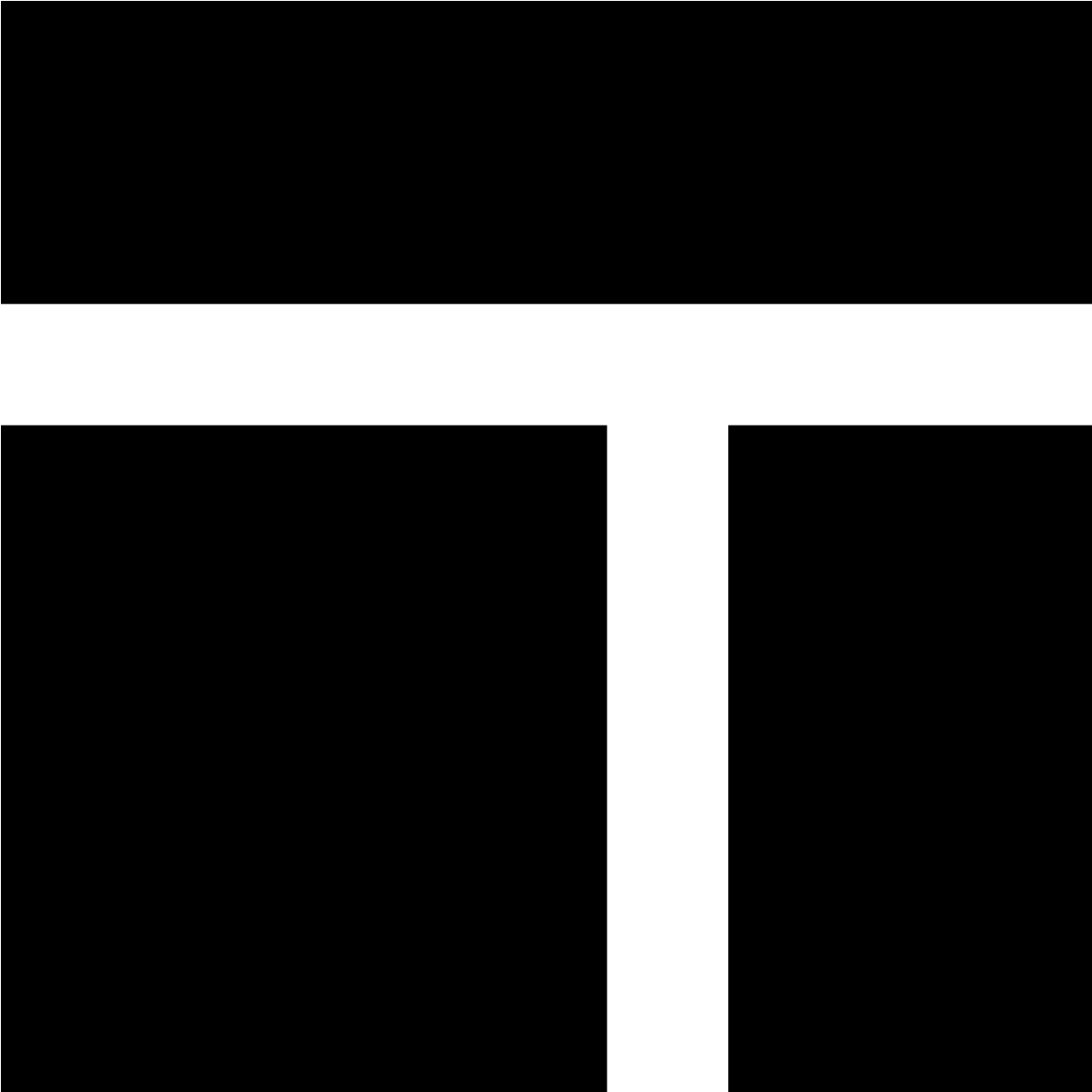 The Icon Has Two Shapes That Cross Each Other - Black-and-white (1600x1600), Png Download